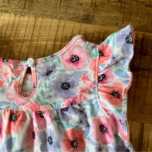 4T floral top toddler girl fluttery ruffles - Picture 5 of 5